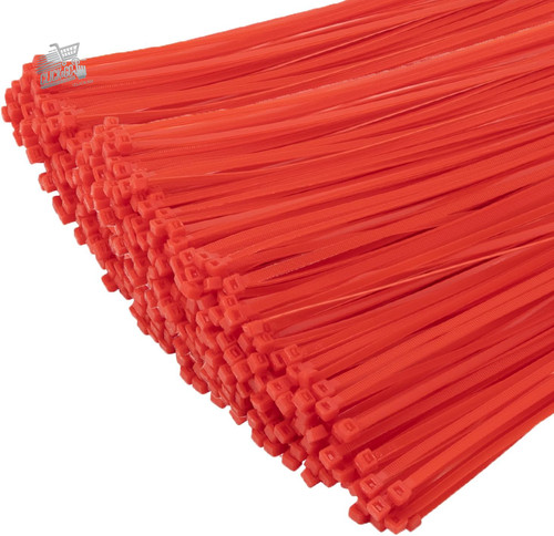 1000 fascette plastica rosse - 1000,