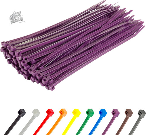 Fascette plastica viola - fascette,