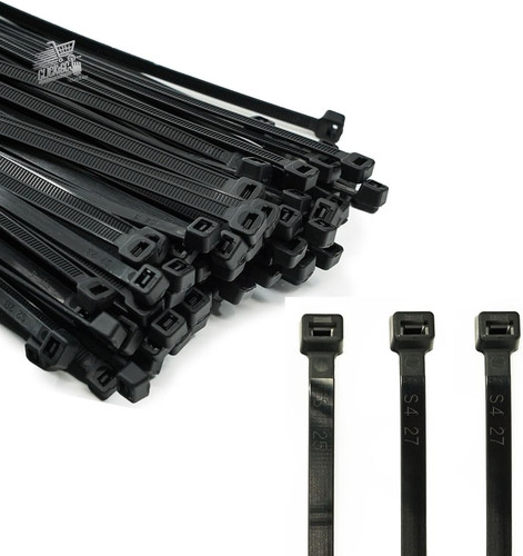 Fascette plastica nere 200x7 - fascette, 200x7,6